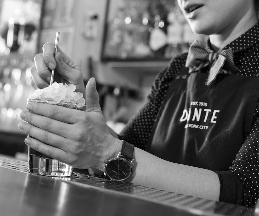 a person that is eating some food